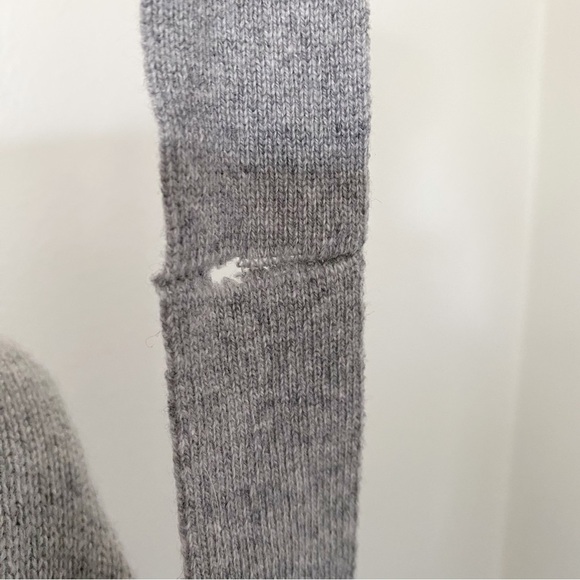 Peserico Gray (Grey) Cashmere Wool Silk Sweater Dress Tie Waist Size 48 IT - Picture 11 of 15